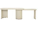 Mariposa 70 X 30 inch Cream / Antique Brass Desk